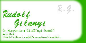 rudolf gilanyi business card